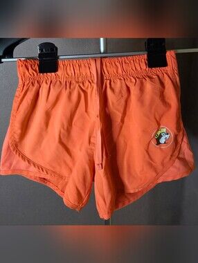Buc-ee’s Neon Orange Athletic Running Shorts Girls YL Youth Large